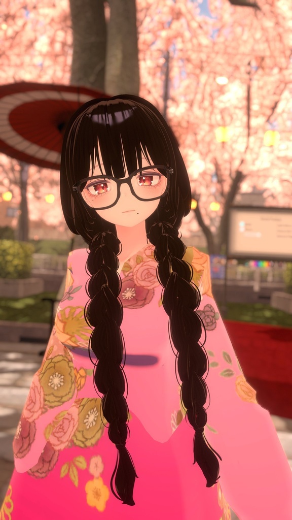【VRChat想定】撫子ドレス【24アバター対応】