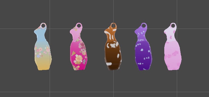 【VRChat想定】撫子ドレス【24アバター対応】