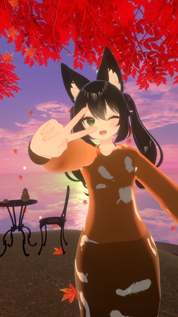 【VRChat想定】撫子ドレス【24アバター対応】