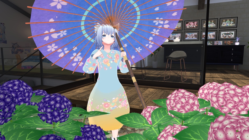【VRChat想定】撫子ドレス【24アバター対応】