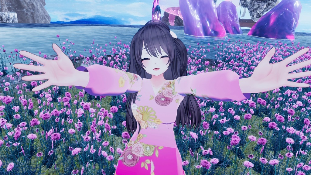 【VRChat想定】撫子ドレス【24アバター対応】