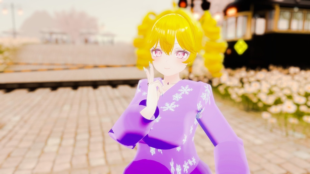 【VRChat想定】撫子ドレス【24アバター対応】