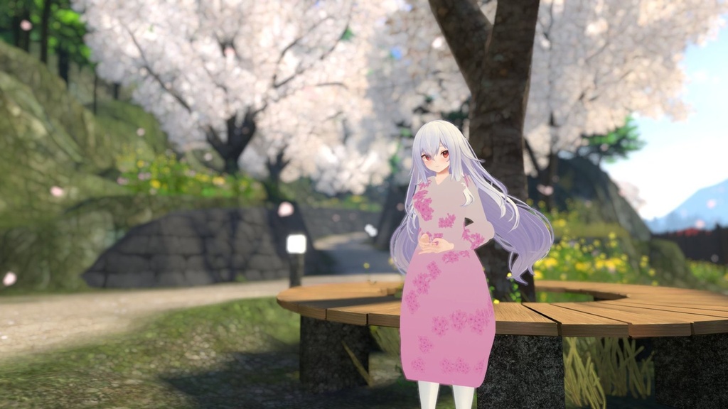 【VRChat想定】撫子ドレス【24アバター対応】