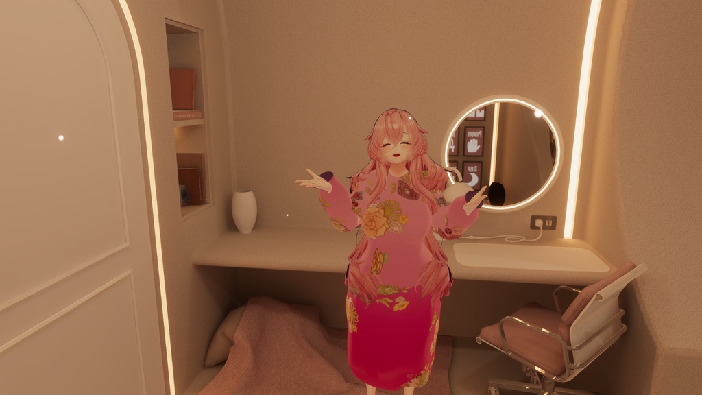 【VRChat想定】撫子ドレス【24アバター対応】