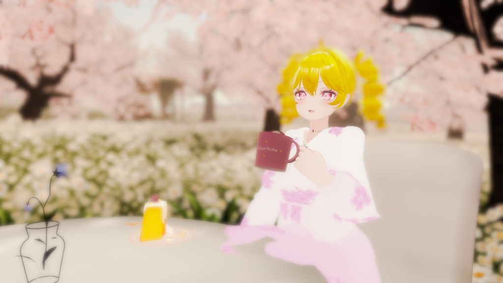 【VRChat想定】撫子ドレス【24アバター対応】