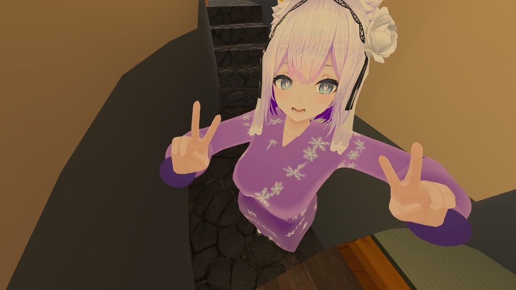 【VRChat想定】撫子ドレス【24アバター対応】