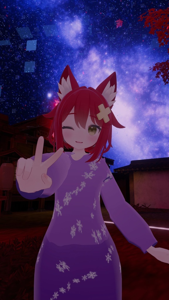 【VRChat想定】撫子ドレス【24アバター対応】