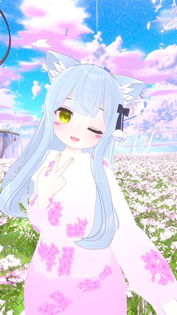 【VRChat想定】撫子ドレス【24アバター対応】