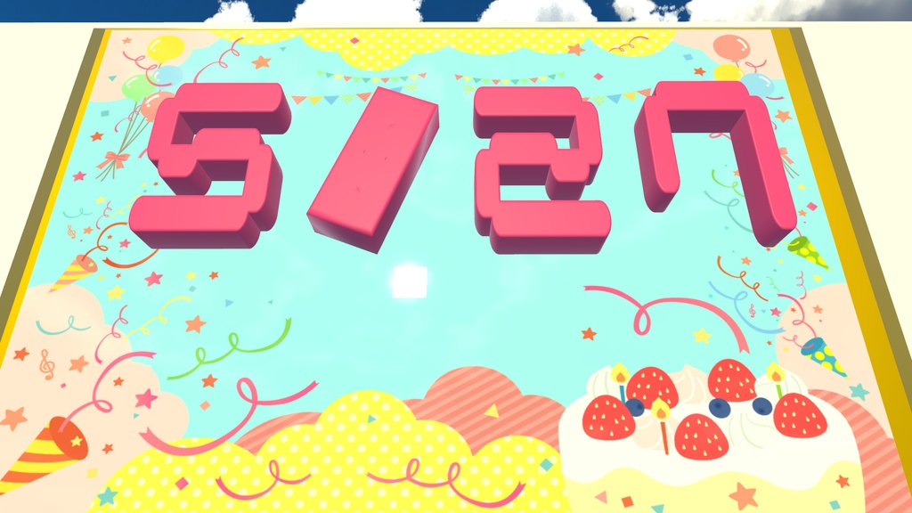 【VRChat想定】英数字飾りセット