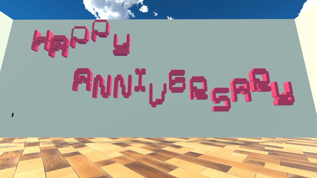 【VRChat想定】英数字飾りセット