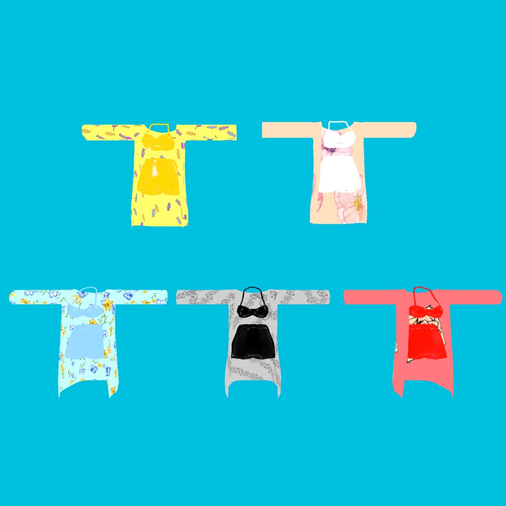 桔梗・萌・セレスティア対応 Sea for you【VRC想定水着】