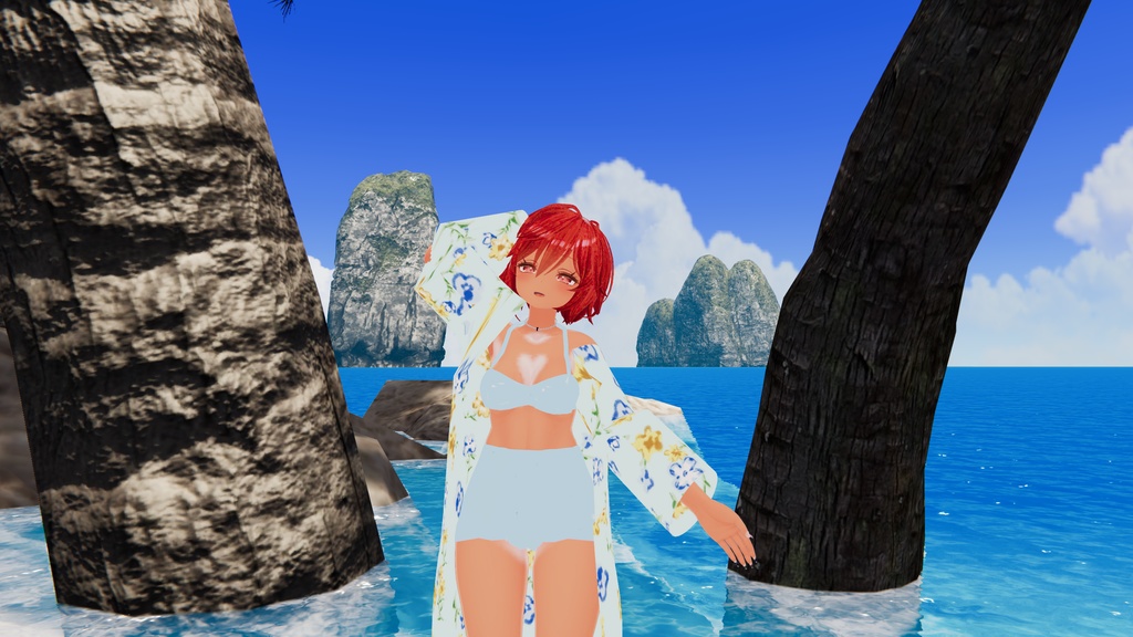 桔梗・萌・セレスティア対応 Sea for you【VRC想定水着】