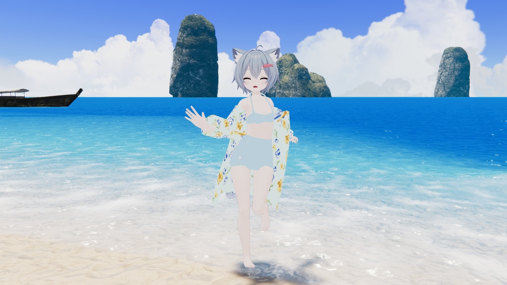 カリン・ラスク・ミント・ミルク・ライム対応 Sea for you【VRC想定水着】