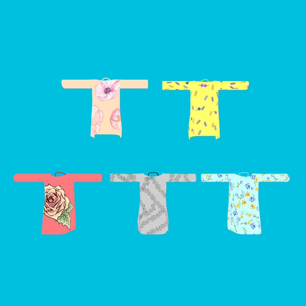 カリン・ラスク・ミント・ミルク・ライム対応 Sea for you【VRC想定水着】