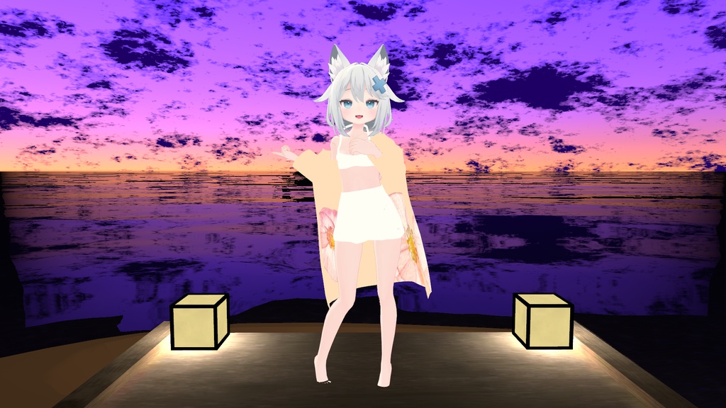 カリン・ラスク・ミント・ミルク・ライム対応 Sea for you【VRC想定水着】