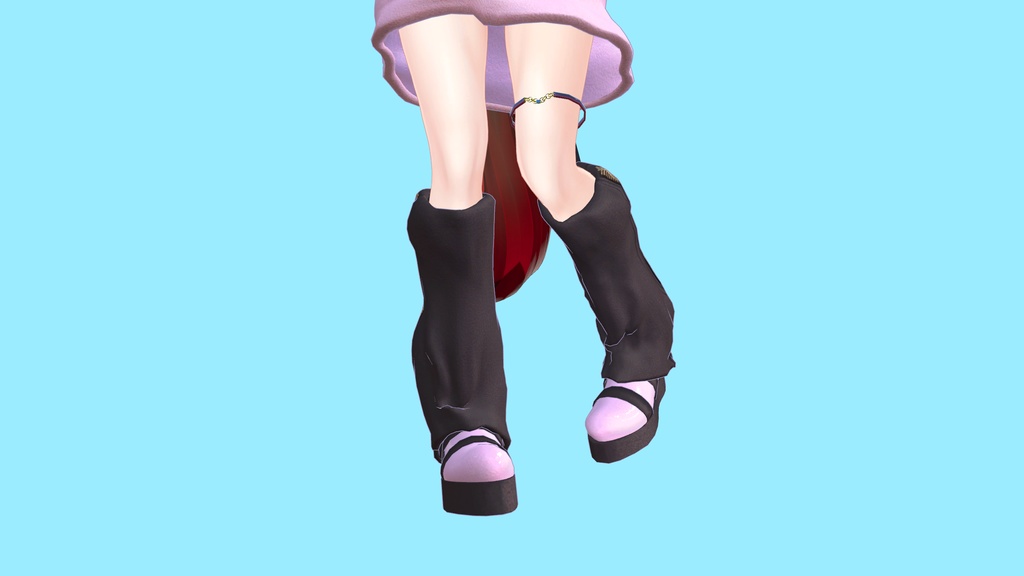 【VRChat想定】Loving you anklet【お砂糖アンクレット】
