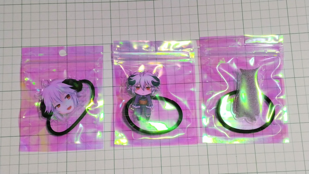 見習い魔王オブシディアン アクリルヘアゴム