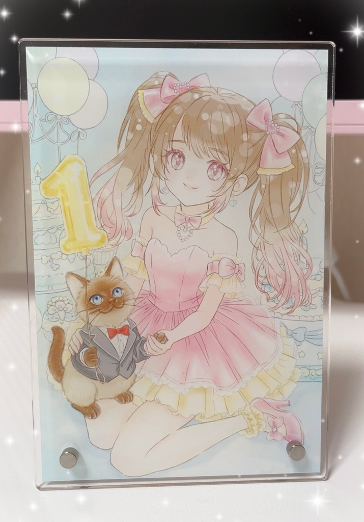 あいるんちゃんねる1周年グッズ💛書き下ろしアクリルスタンドパネル💛