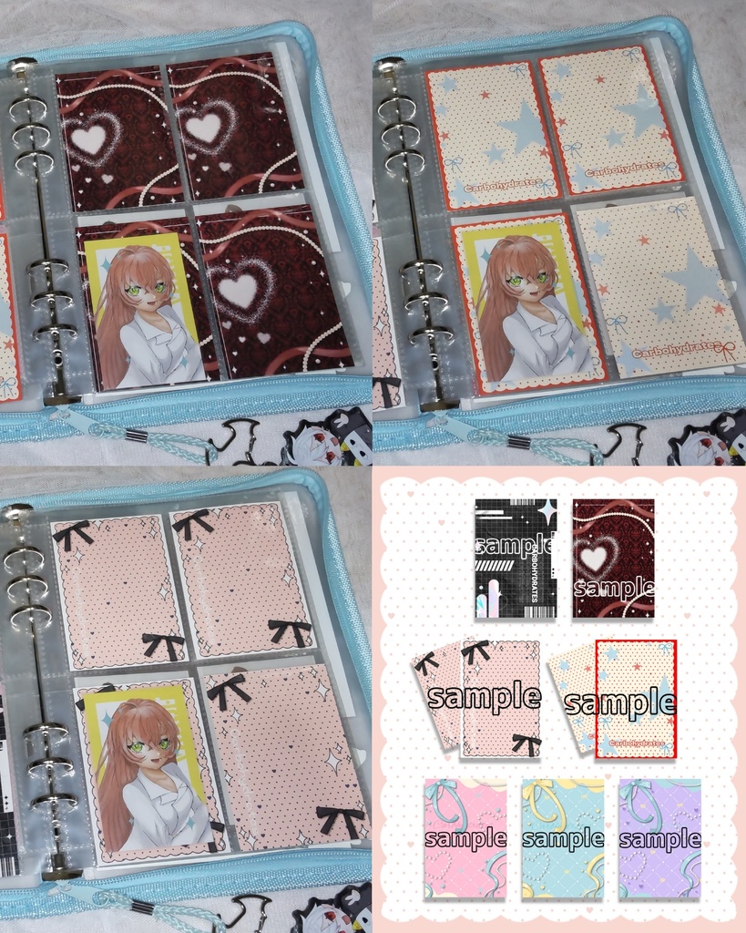 トレカ台紙(チェキ台紙)