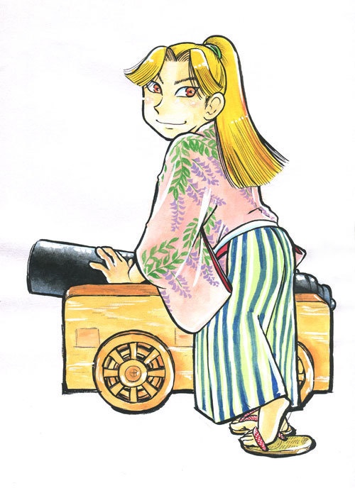 イラスト原画 ゆりちゃんと 田村三木ヱ門 大嘘屋 Booth