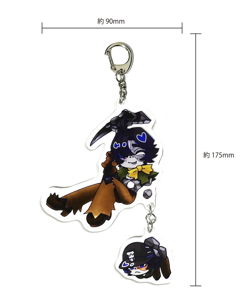 ノトフルゆらゆらアクリルキーホルダー