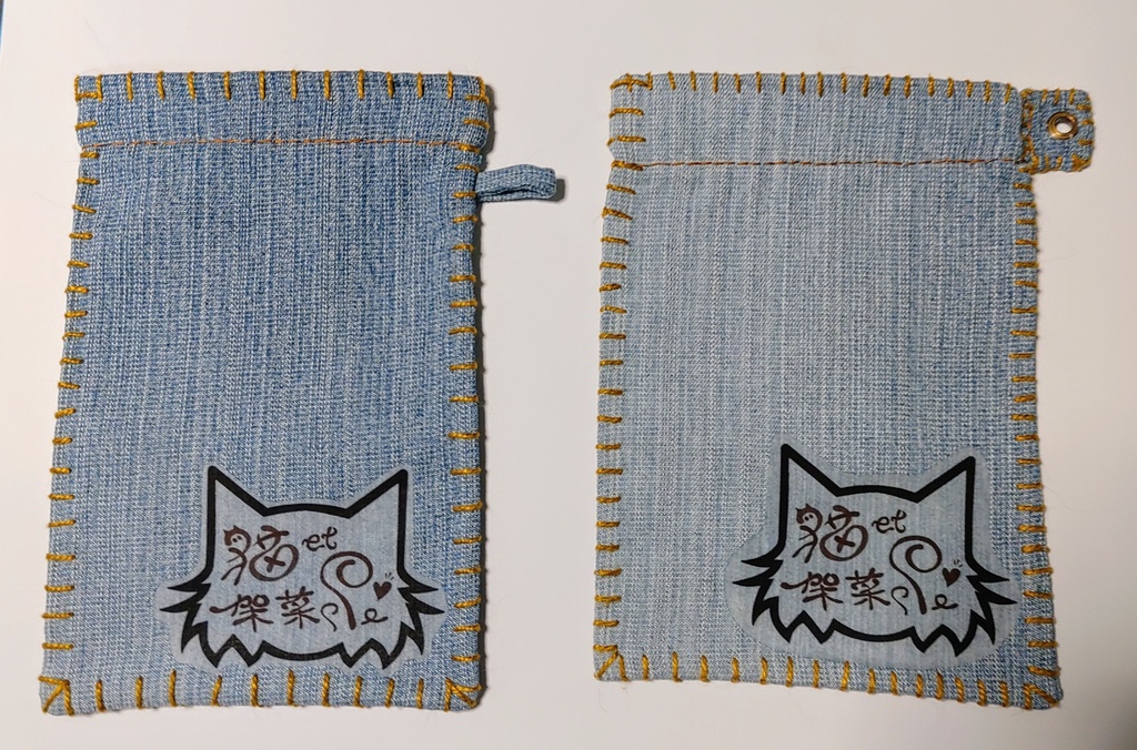 くぱくぱ【小物入れ】猫ロゴ