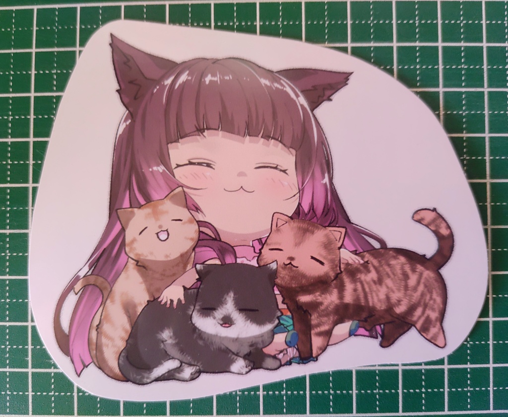 【マグネットシート】ちびpPe《猫まみれ》