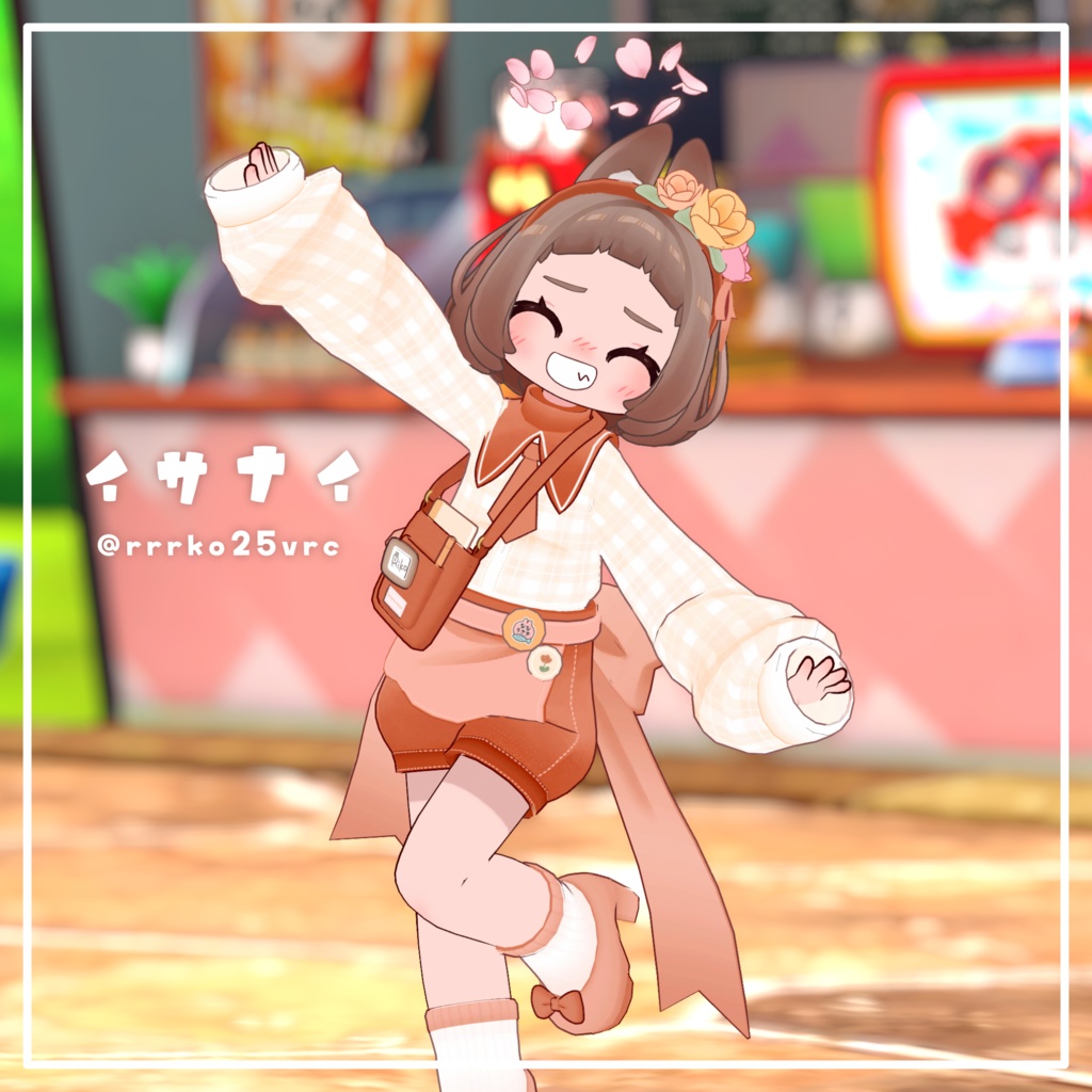 【発売記念セール中🎉】ふらわぁ~うぇいたぁ~🌸 #ななうさぎ 【まめふれんず対応】