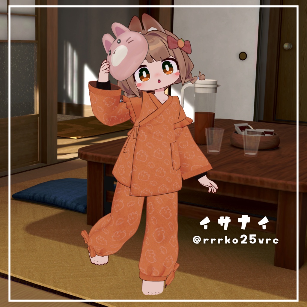 【発売記念セール中🎉】わくわくおまつりじんべい! #ななうさぎ 【複数アバター対応】