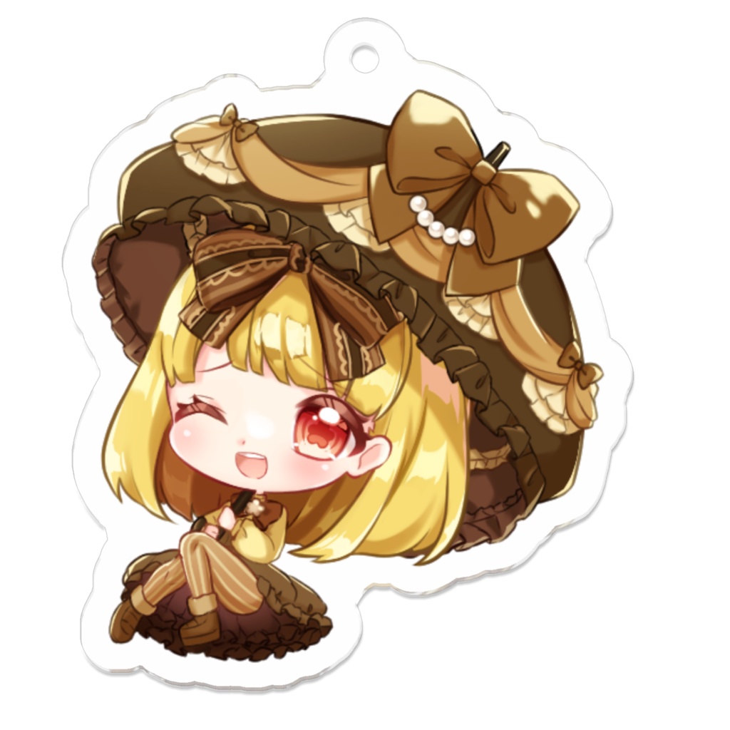 傘らん子アクリルキーホルダー(ウインク)