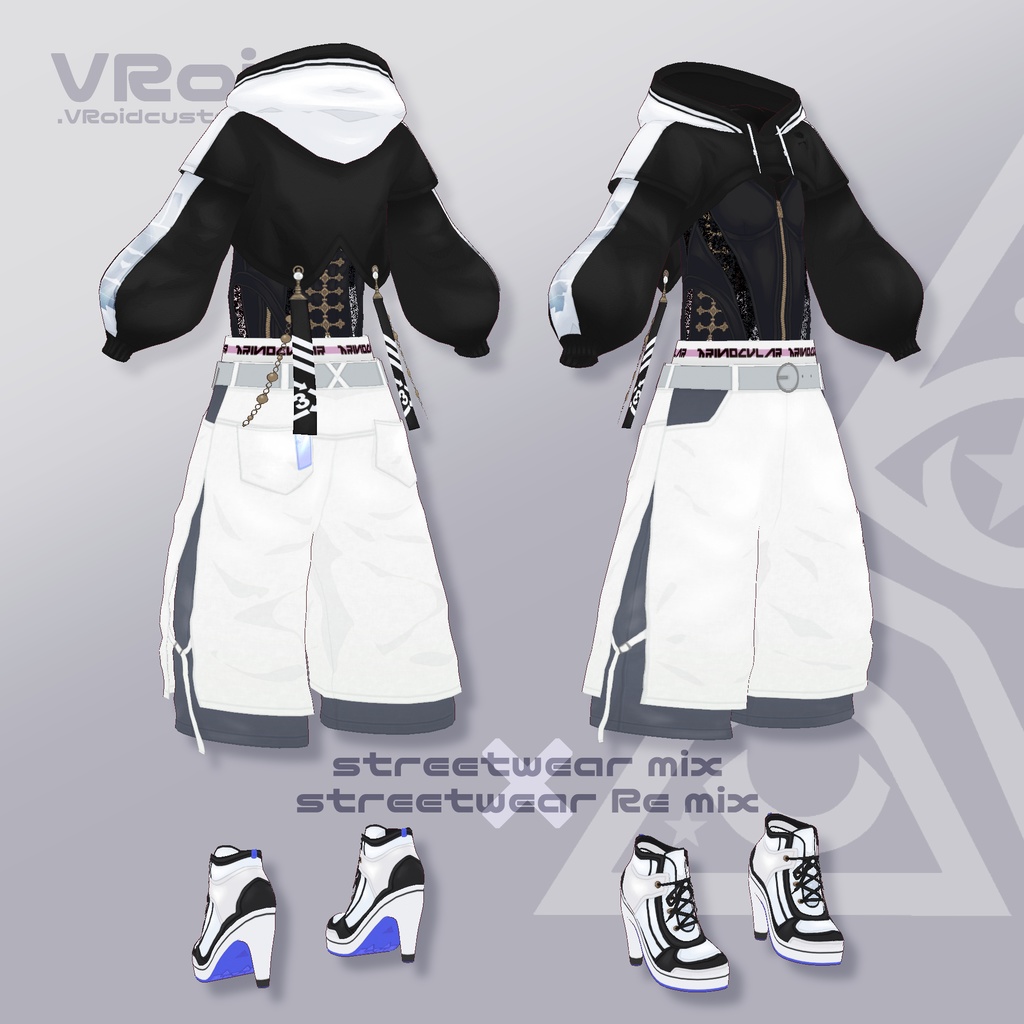 ã#VRoidãðstreetwear re mixã»ããð#åçŒäº