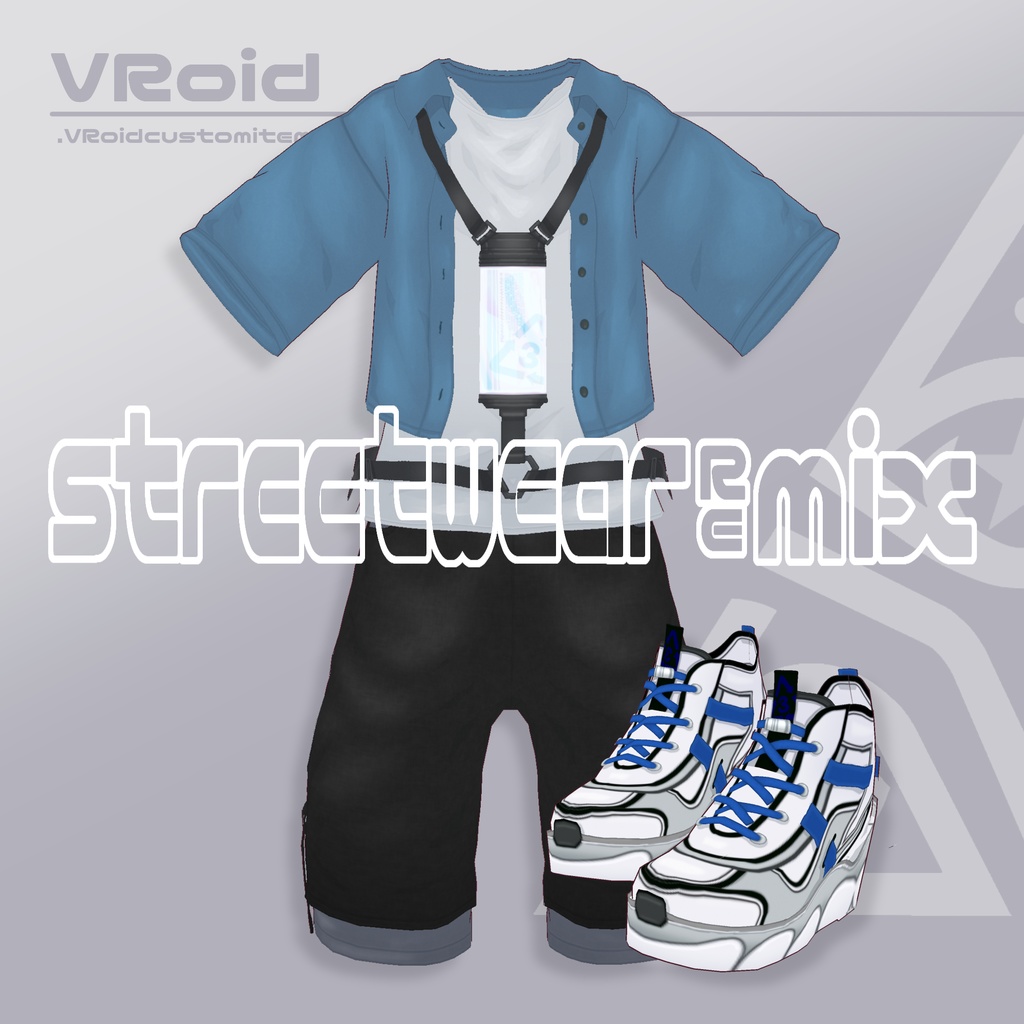 【#VRoid】👁streetwear re mixセット👁#参眼亭