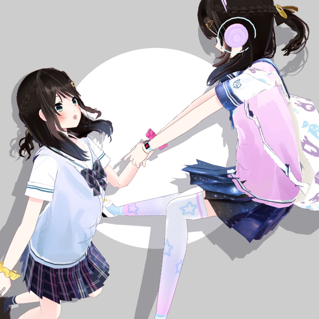 公開中 オリジナル3Dモデル『女子高生かなちゃん』Ver1.0