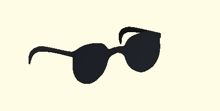 真っ黒なサングラス