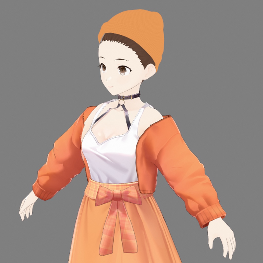 【vrchat&vroid】 アクセサリー/ニット帽/7色