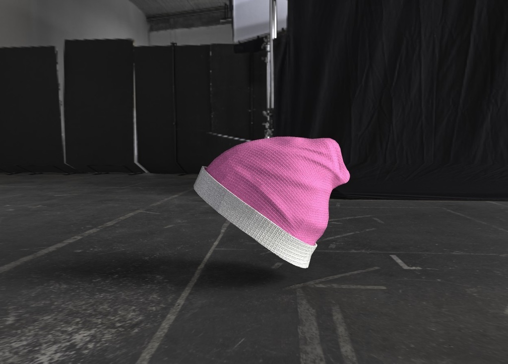 【vrchat&vroid】 アクセサリー/ニット帽/7色