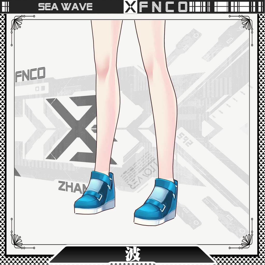 Vroid - 波/水着/sea wave