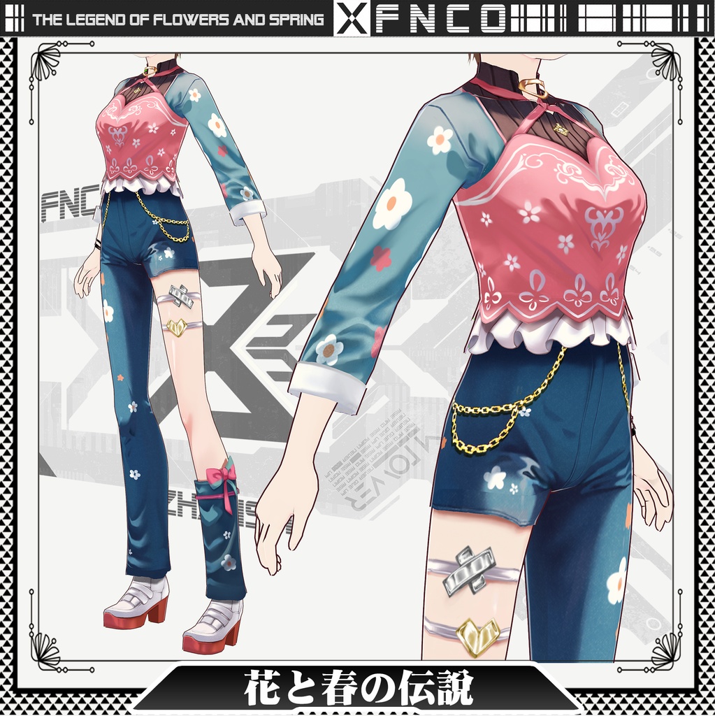 Vroid - 花と春の伝説/常服/The Legend of Flowers and Spring