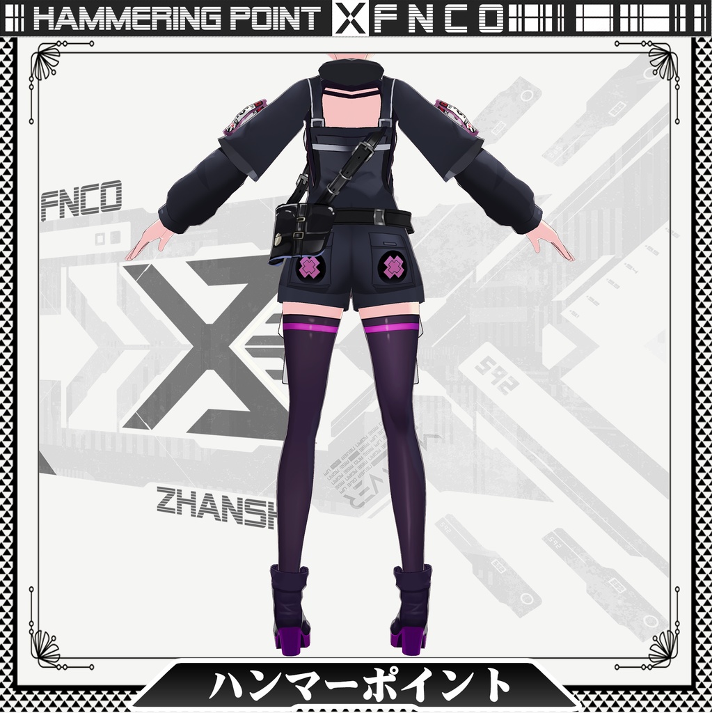 Vroid - ハンマーポイント/職業服/hammering point