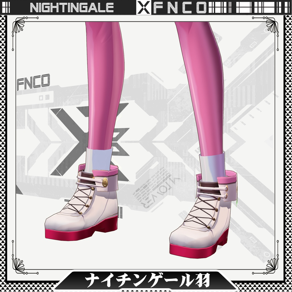 Vroid - ナイチンゲール羽/職業服/nightingale