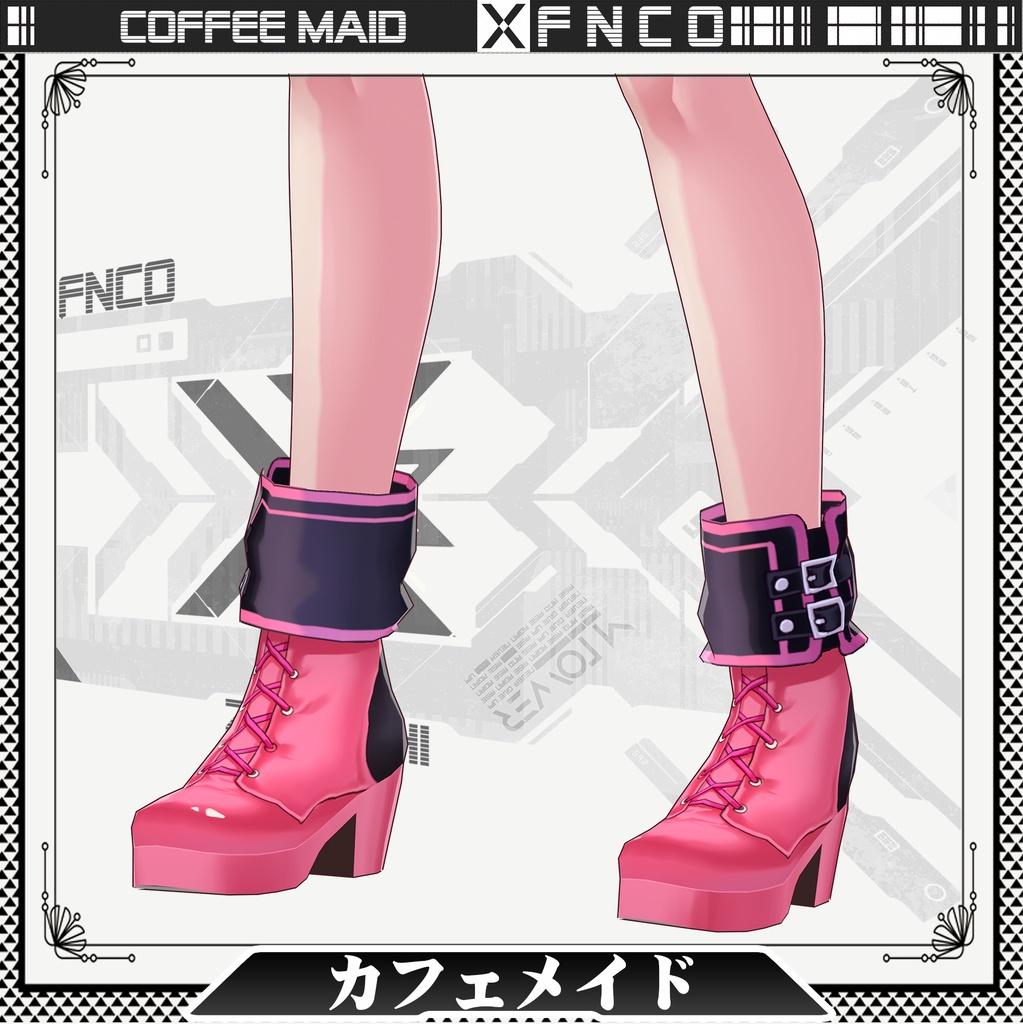 Vroid - カフェメイド/職業服/Coffee Maid