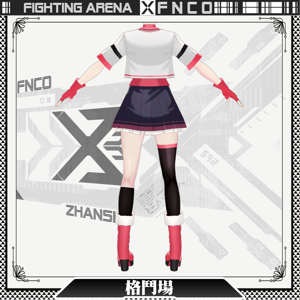 Vroid - 格闘場/職業服/Fighting arena