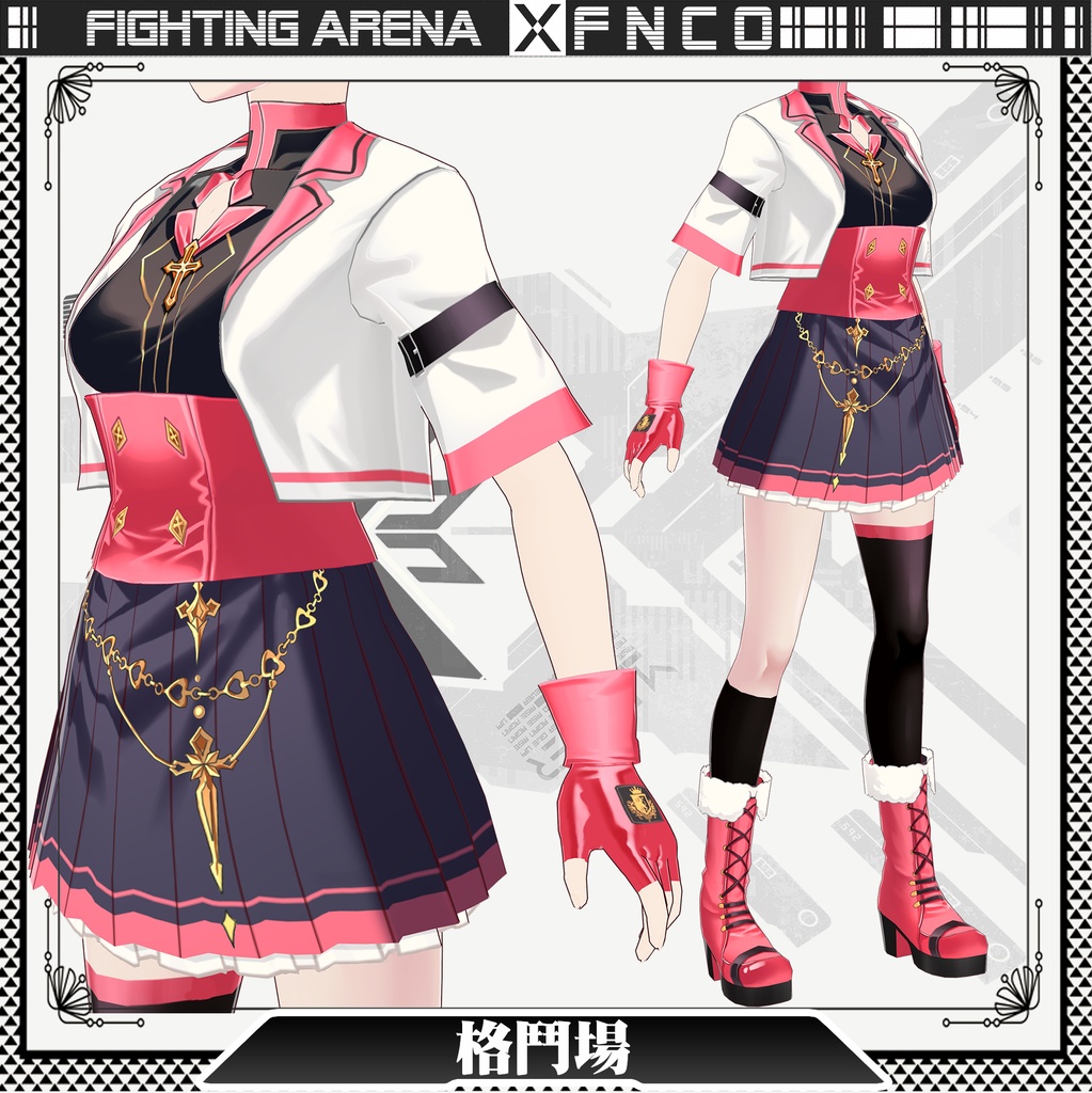 Vroid - 格闘場/職業服/Fighting arena