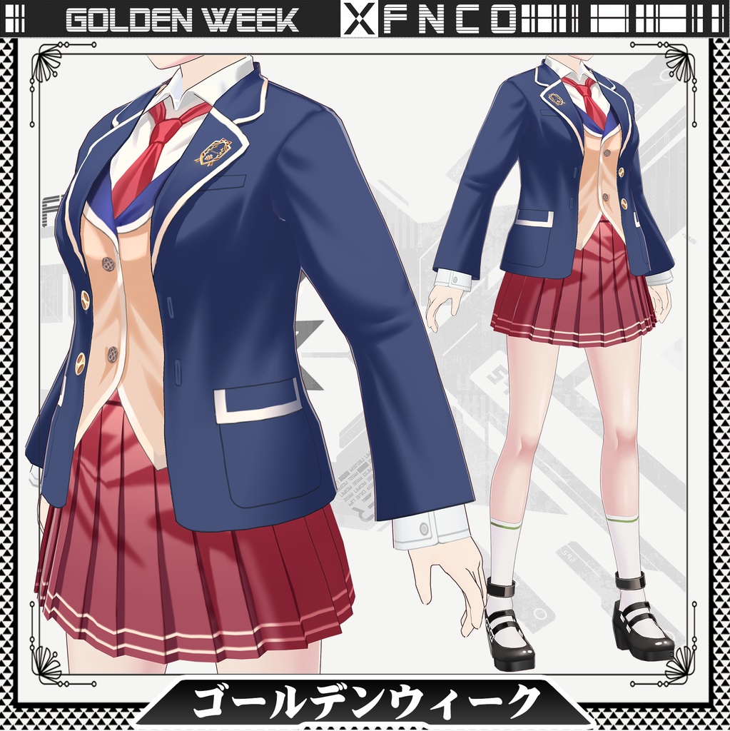 Vroid - ゴールデンウィーク/職業服/golden week