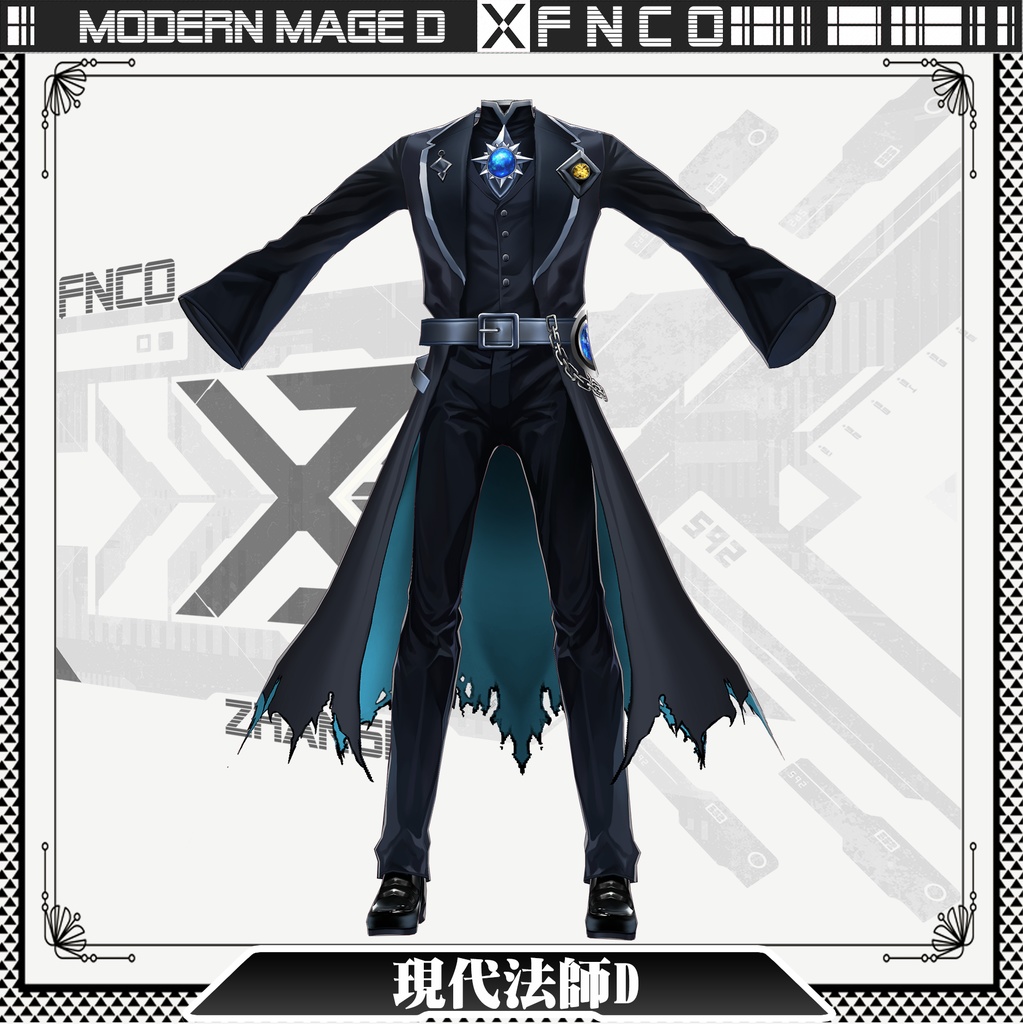 【ハロウィン限定】Vroid - Modern Mage D/職業服/現代法師D
