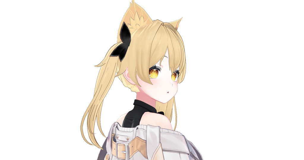 【VRC想定】Golden Twintail hair
