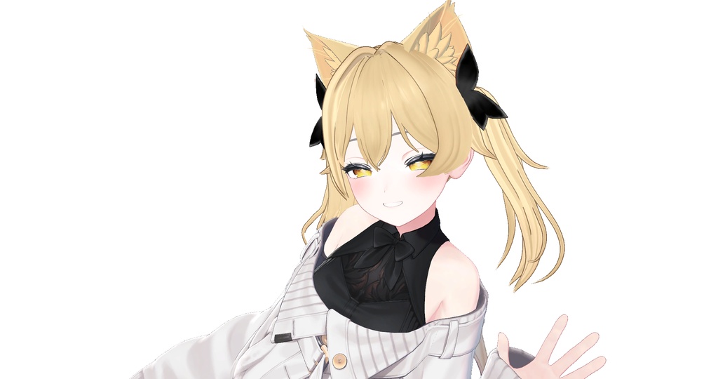 【VRC想定】Golden Twintail hair