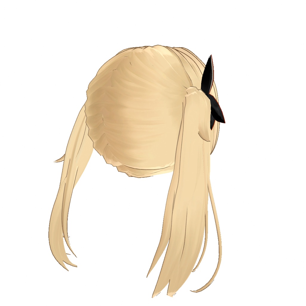 【VRC想定】Golden Twintail hair