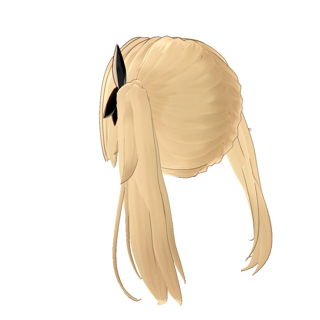 【VRC想定】Golden Twintail hair