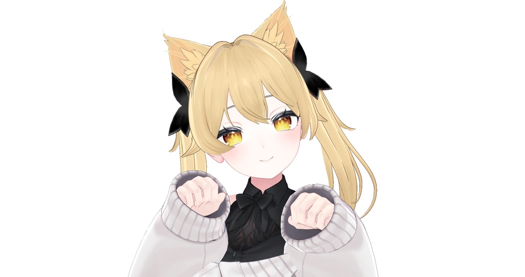 【VRC想定】Golden Twintail hair